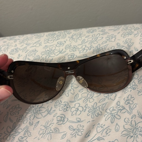 Fendi Y2K Vintage Sunglasses FS 465 210 Dark Tortoise Aviator Brown Lens Italy - Picture 6 of 7